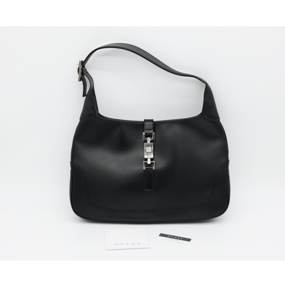 Gucci Jackie Black Leather Handbag